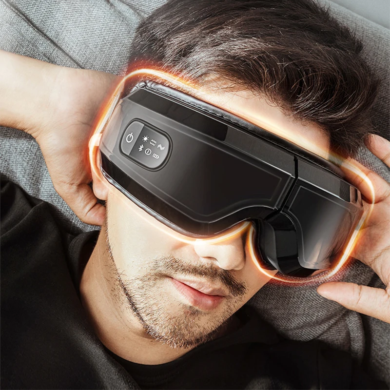 #Eye Massager Heating Eyes Mask With Music Airbag Massage For Migraines, Dry Eye, Eye Strain, Dark Circles Relief Improve Sleep