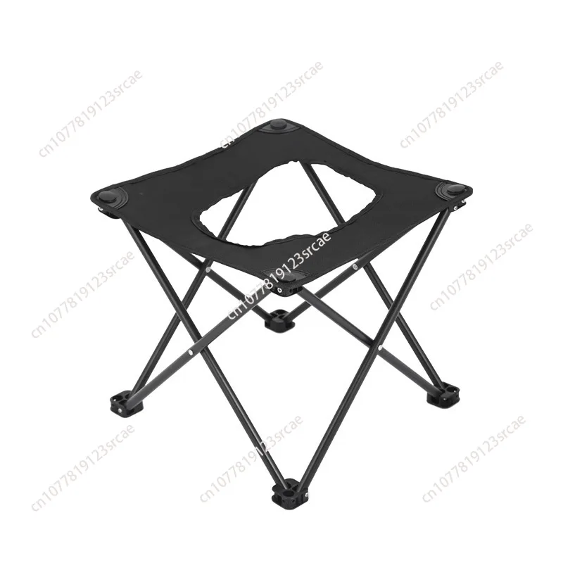 Outdoor toilet stool Car folding toilet Portable emergency travel camping toilet  chair folding view 5