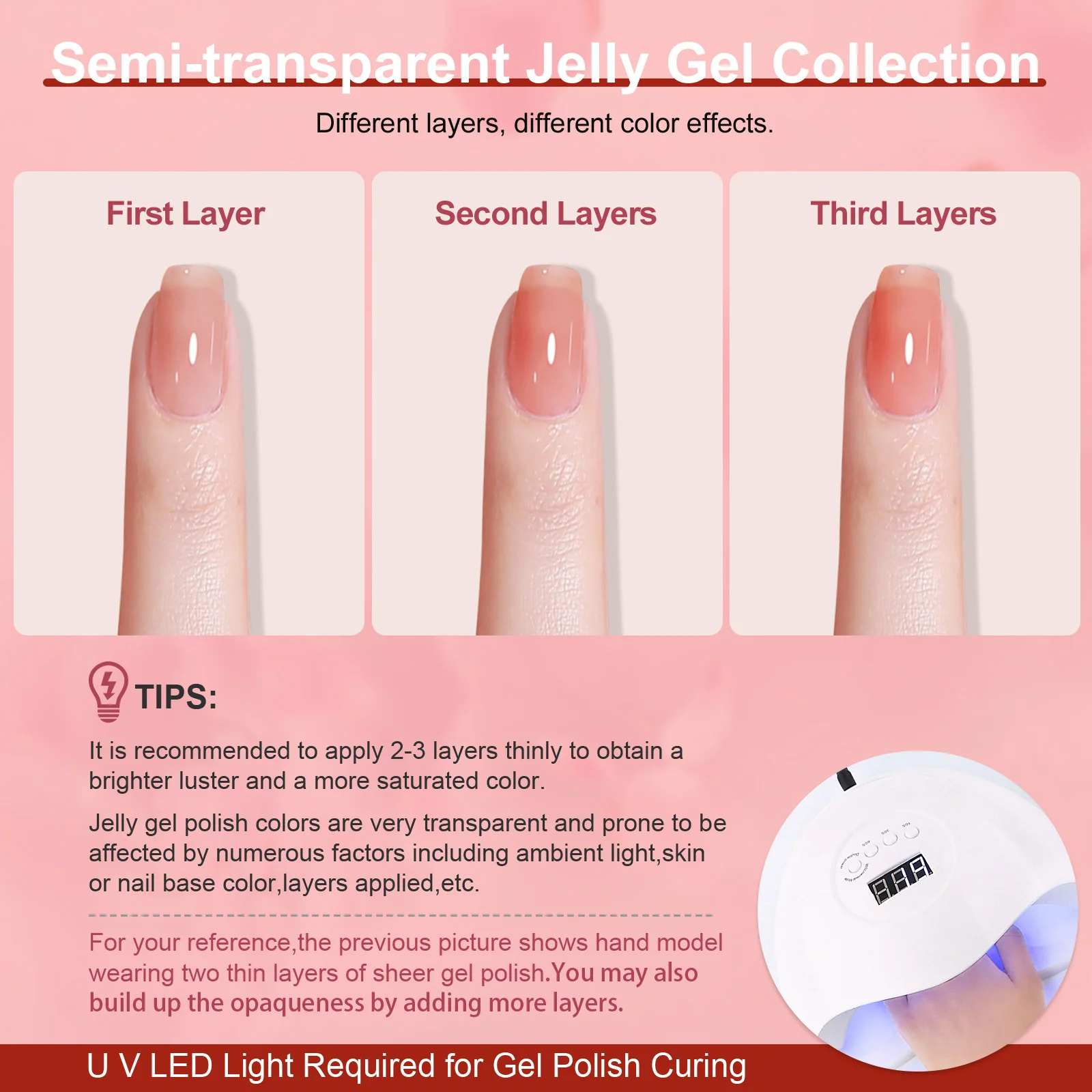 Saviland 6 stücke 10ml gel nagellack transparent gelee schiere nagellack einweichen uv nagel kunst gel politur startset für zuhause diy