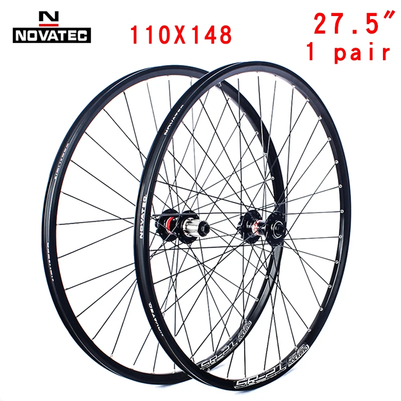 Novatec 26/27.5/29 inch mountainbike wielset D041/D442 15X100/110 12X142/148 7-11 speed 32H schijfrem Thru MTB fietswiel