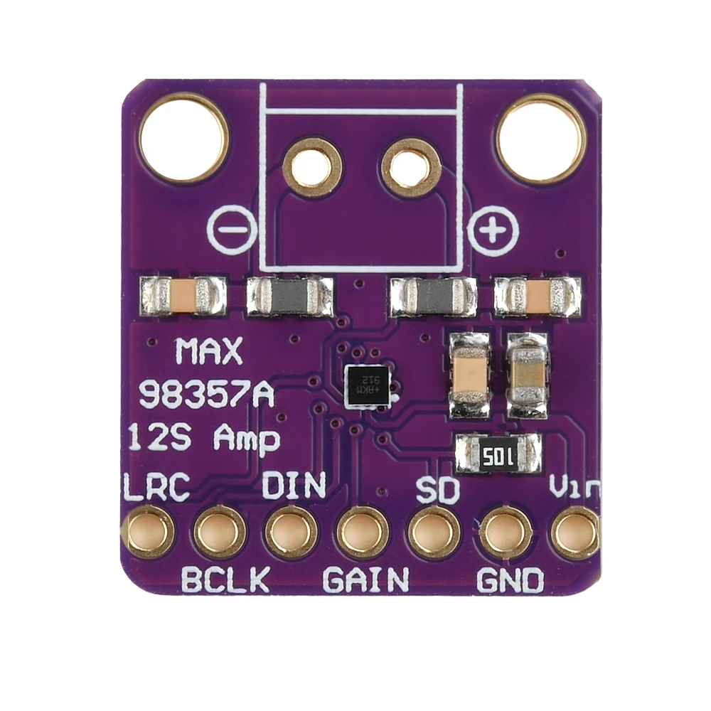 MAX98357 I2S 3 ワットクラス D アンプブレークアウトインターフェイス Dac デコーダモジュールフィルターレスオーディオボードビッグ/スモールチップラズベリーパイ用