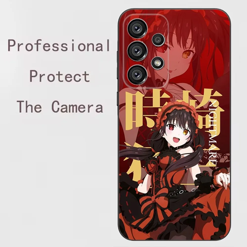 Tokisaki Kurumi Date a live Phone Case For Samsung Galaxy A13,A21s,A22,A31,A32,A52,A53,A71,A80,A91 Soft Black Shell