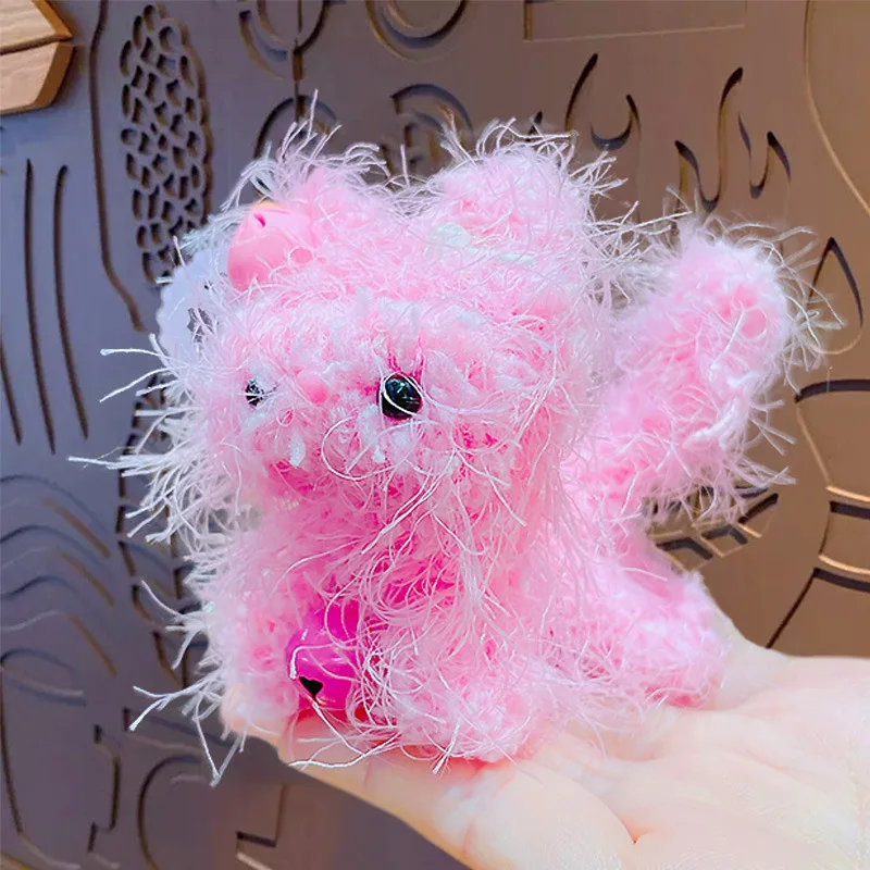 ぬいぐるみクリエイティブぬいぐるみ犬キーホルダーペンダントかわいい漫画ランドセル人形キーホルダーぶら下げ飾り子供のおもちゃ誕生日ギフト