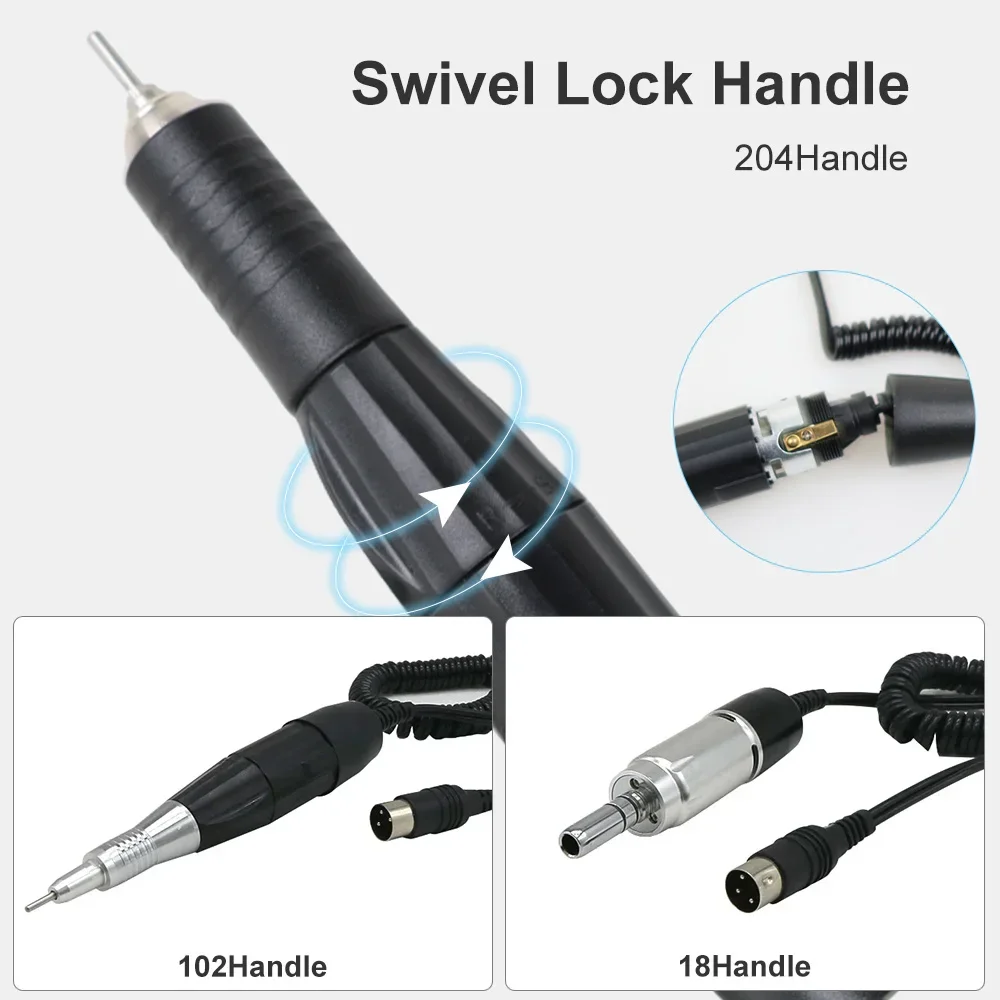 N3 Dental Polishing Micro Motor 35000rpm Dental E-Type Micromotor 18/102/204 Polishing Handpiece Dentistry Lab Equipment Tools
