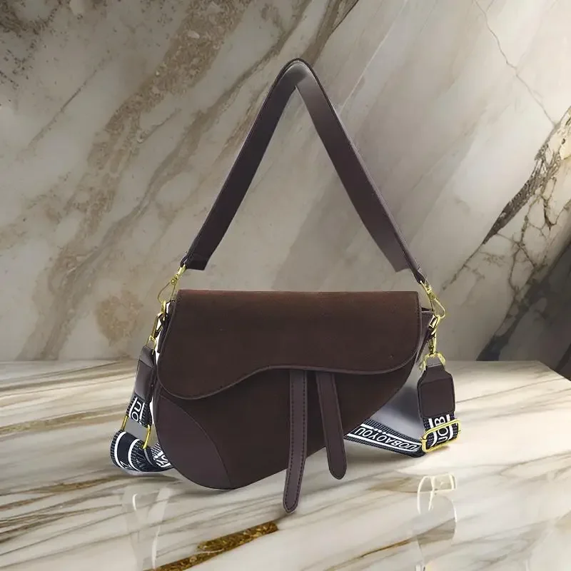 حقيبة كروس كلاسيكية بتصميم باريس للنساء، محفظة جلدية فاخرة وبسيطة، شعار أنيق بحروف، سعة كبيرة، حقيبة عصرية