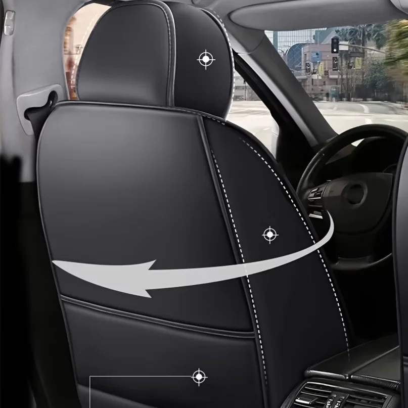 All inclusive seat cover, full leather car seat cushion, Driver's seat cover or passenger seat cover, all season universal pad - Image 6