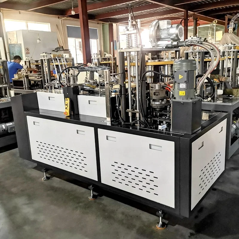 High Quality Paper Cup Making Machine Manufacturers' Price for Tea/Coffee Cups with Core Components Pump Motor Gear Engine