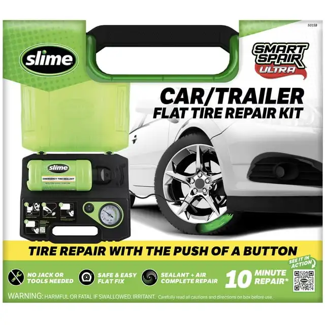 

Ремкомплект плоских шин Slime Smart Spair Ultra для автомобиля/прицепа — 50158