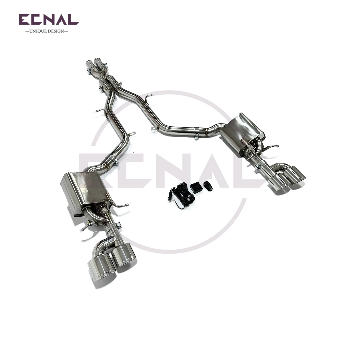 

Выпускной клапан Ecnal Catback для Mercedes Benz W204 C63 457 507 V8 6,2 л 2009-2014 SS304 Выхлопная труба с глушителем клапана