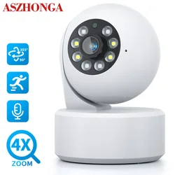 WIFI Surveillance IP Camera for Security Protection HD 1080P 4X Digital Zoom Indoor PTZ Wireless Security Camera Motion Tracking