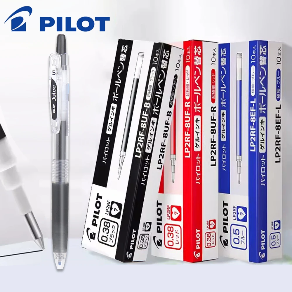

Японские стержни для гелевой ручки Pilot 0,38/0,5 мм, сердечник ручки для фруктового сока LP2RF-8EF, быстросохнущие для письма, школьные канцелярские принадлежности