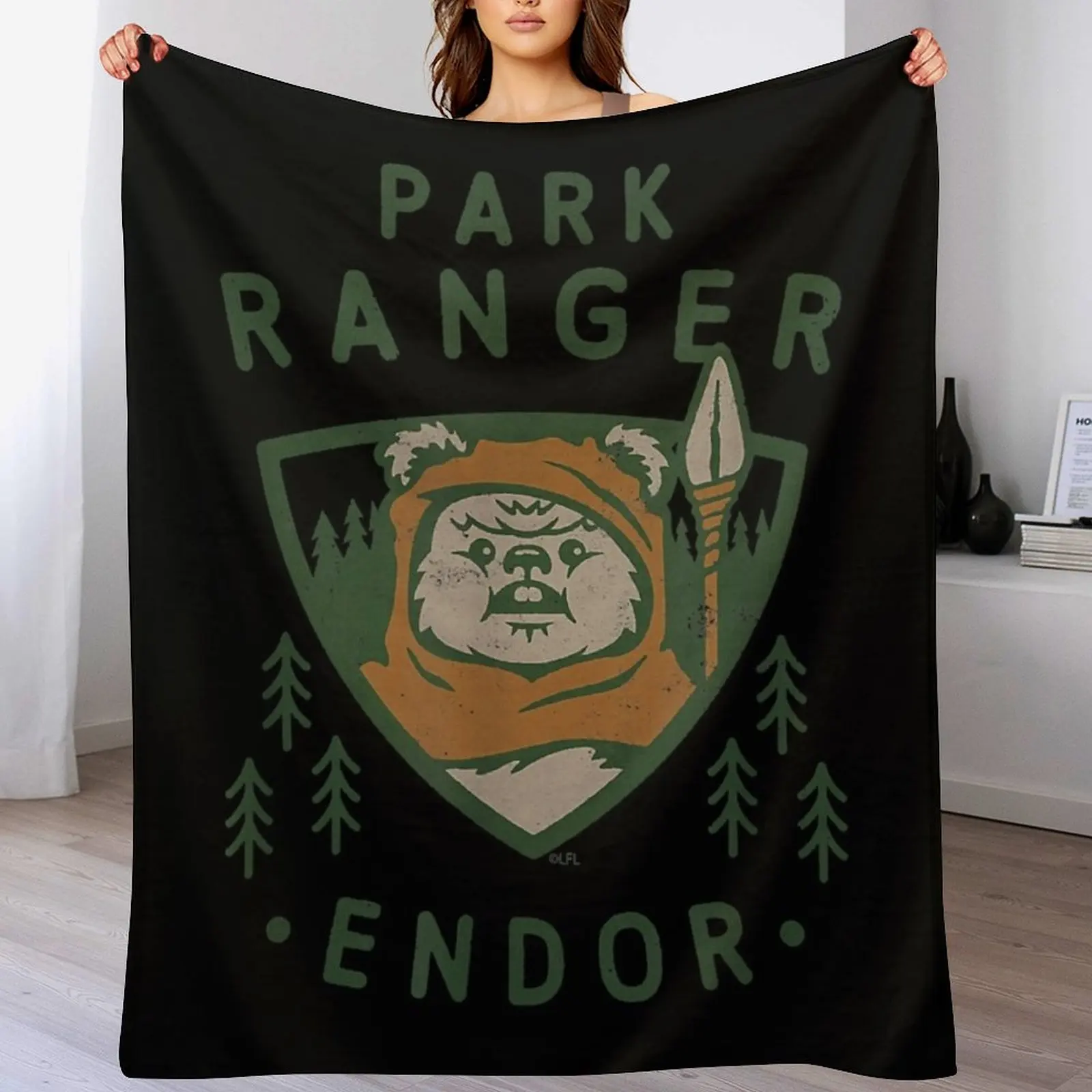 

Ewok Park Ranger Endor Throw Blanket Single Winter beds Thermals For Travel Comforter Blankets