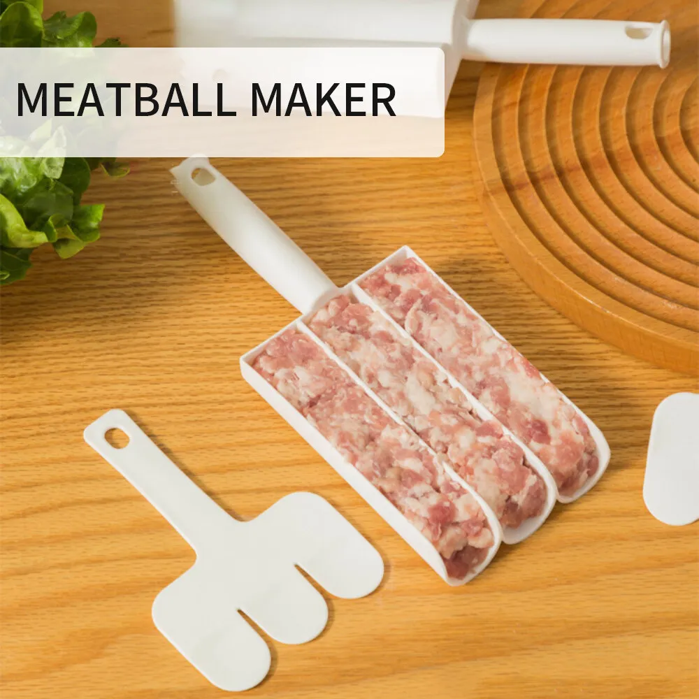 New Quadruple Meatball Maker Set Rice-Meat Dumplings Maker Fried Fish Meat Making Balls Mold Kitchen Gadgets Cooking Accessories