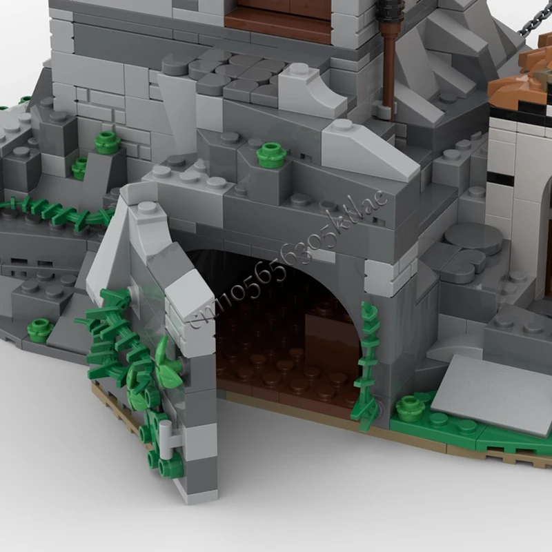 3395 Elementów MOC Średniowieczne Wieże Łańcuchowe Zamek Modularny Model Klocki Zestawy Edukacyjne Składanie DIY Klocki Zabawki Prezenty dla Dzieci