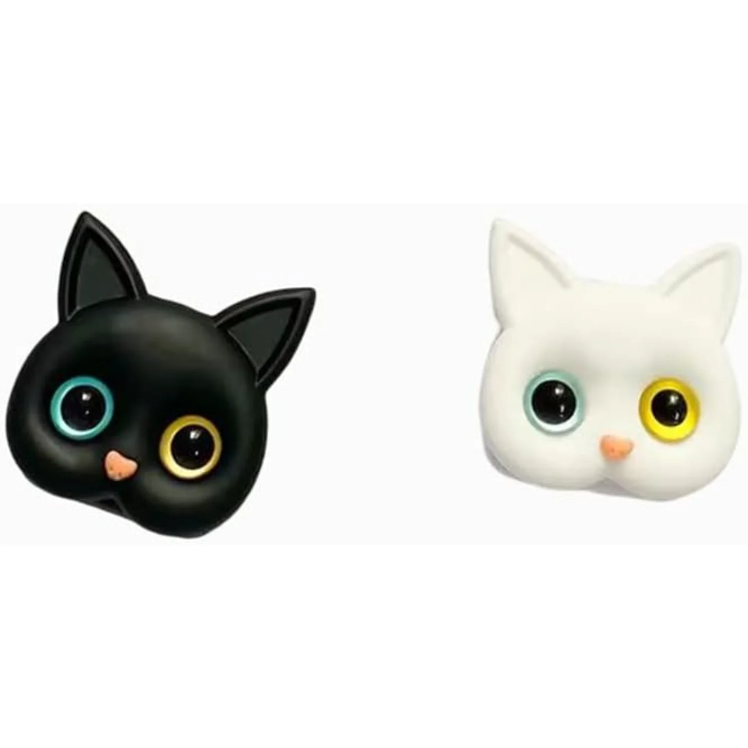 2pcs Cellphone Ring Holder Cute Kitten Phone Holder with  Phone Holder Good Companion for Watching Movies and Videos Lazy Person