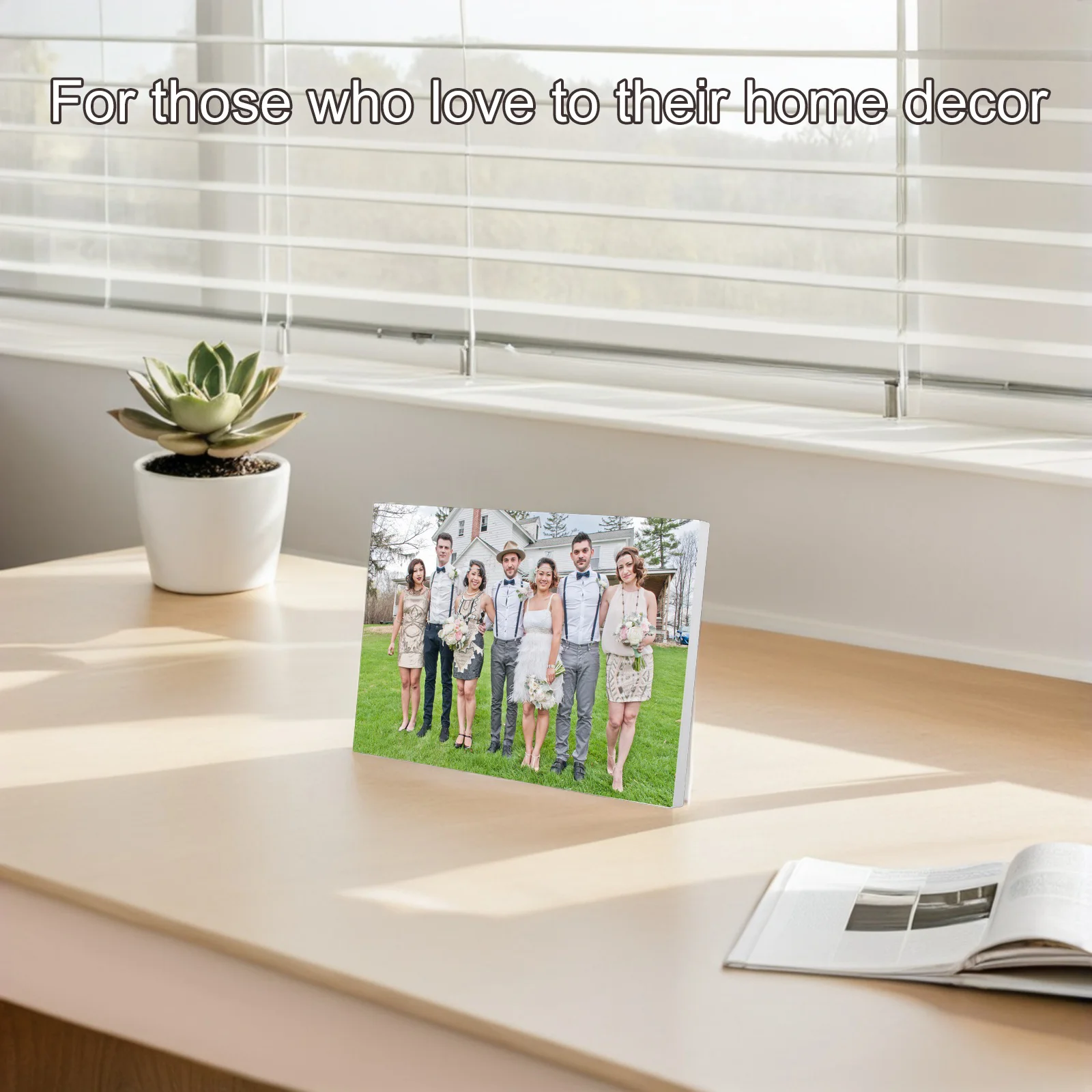 Thick Sublimation Blank Photo Frame with 6 Holes DIY Wall Mounted Decorative Board for Keys Clothes Heat Transfer Home Decor