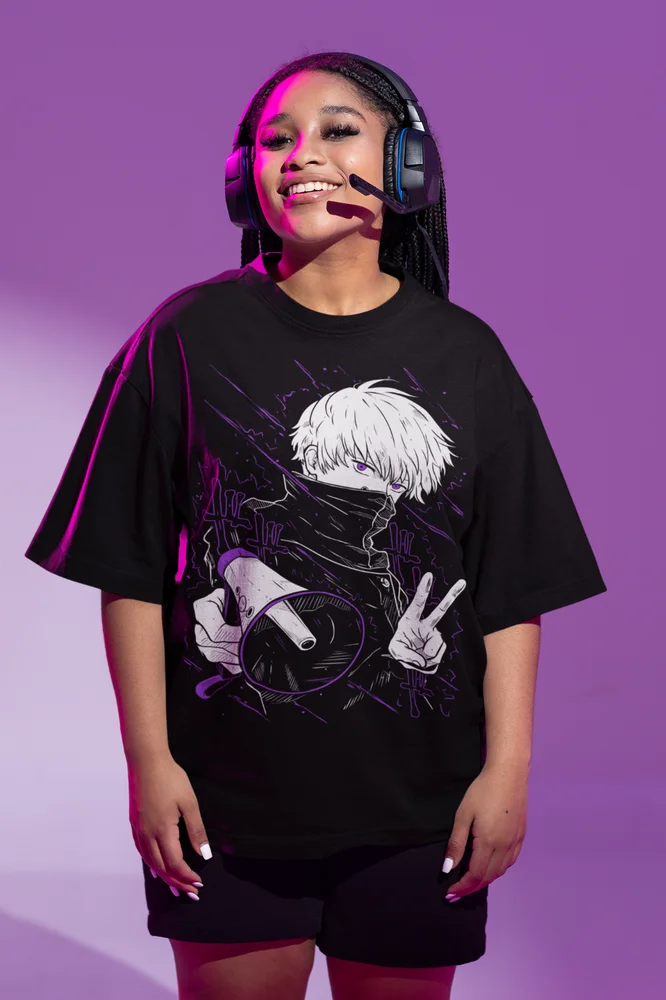 Satoru Gojo Inumaki Toge Jujutsu Kaise T-Shirt n Megumi Fushiguro Black Shirt