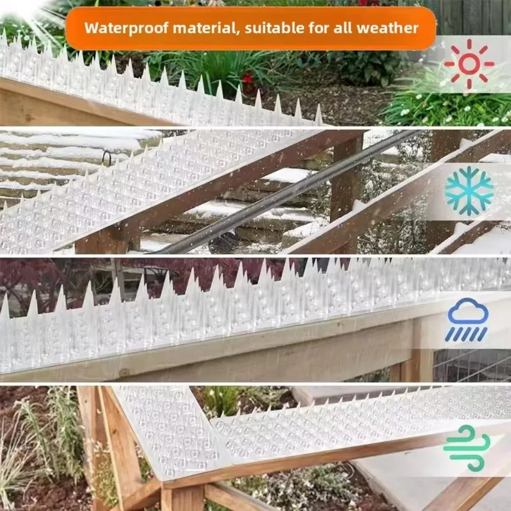 Repelente de aves con picos, antipatomas para balcón, dispositivo repelente de aves, aire acondicionado para el hogar, unidad exterior, suelo superior