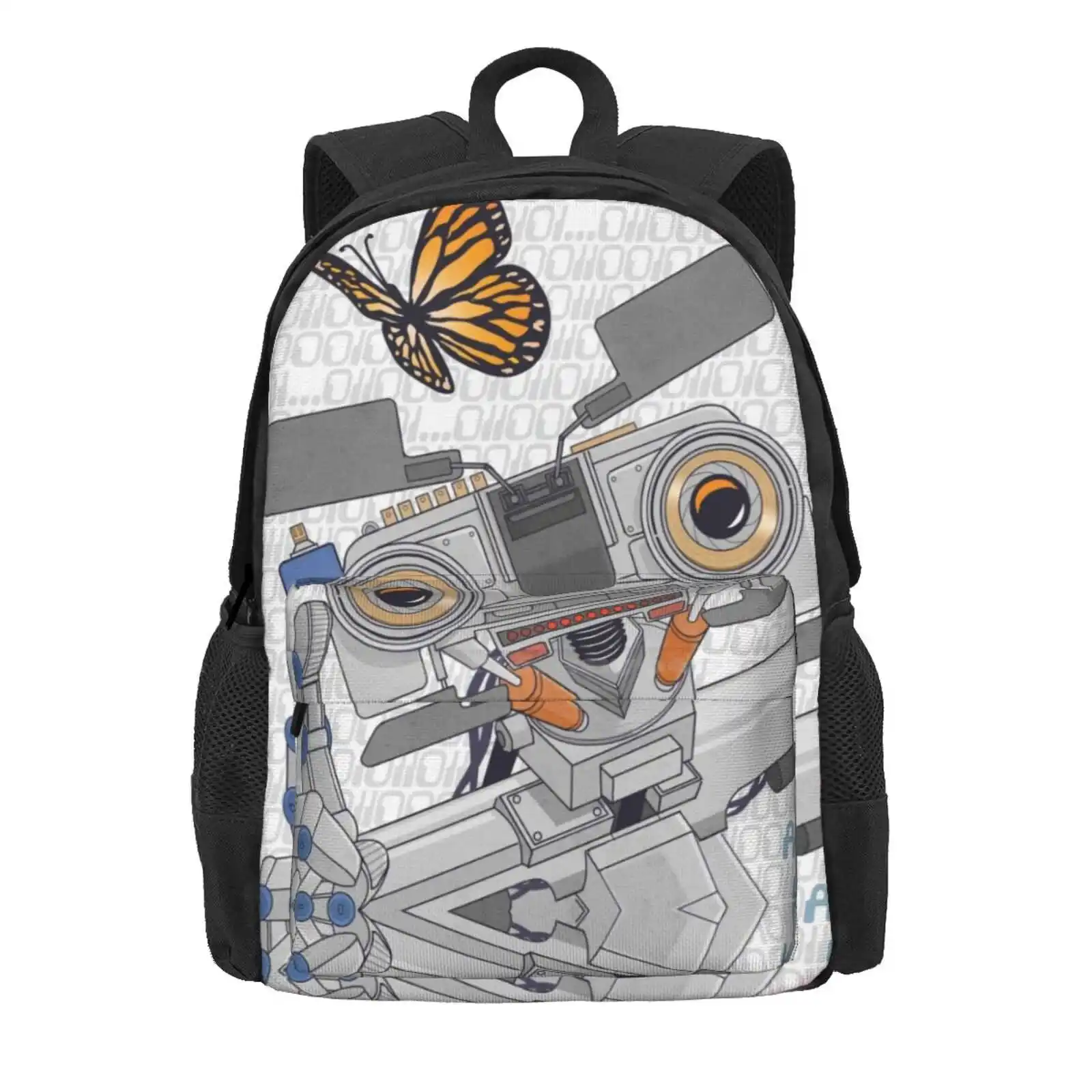 5 Is Alive!!! Hot Sale Schoolbag Backpack Fashion Bags Johnny 5 Johnny Five J5 Robot Short Circuit Number 5 Steve Guttenberg