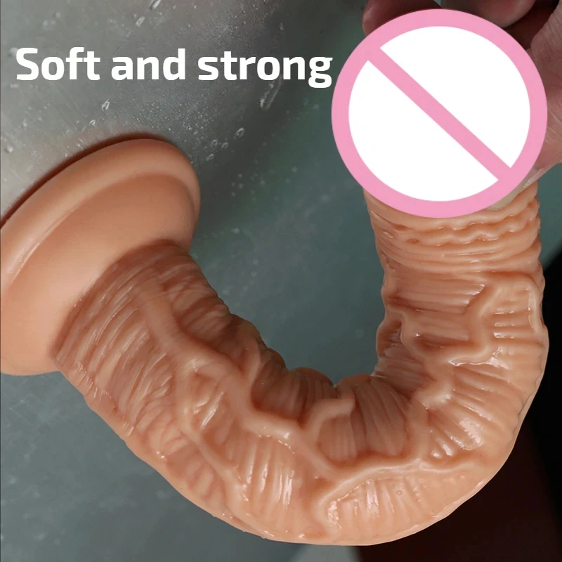 Mini Simulation Dildo with Suction Cup Female Realistic Penis for Women Masturbator Small Anal Plug Dick Adult Toys Cheap