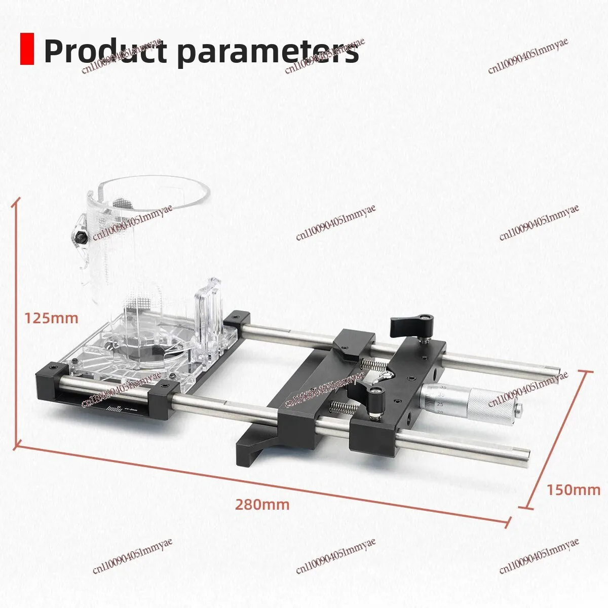 Multifunctional trimmer auxiliary tool ruler linear guide for 65mm