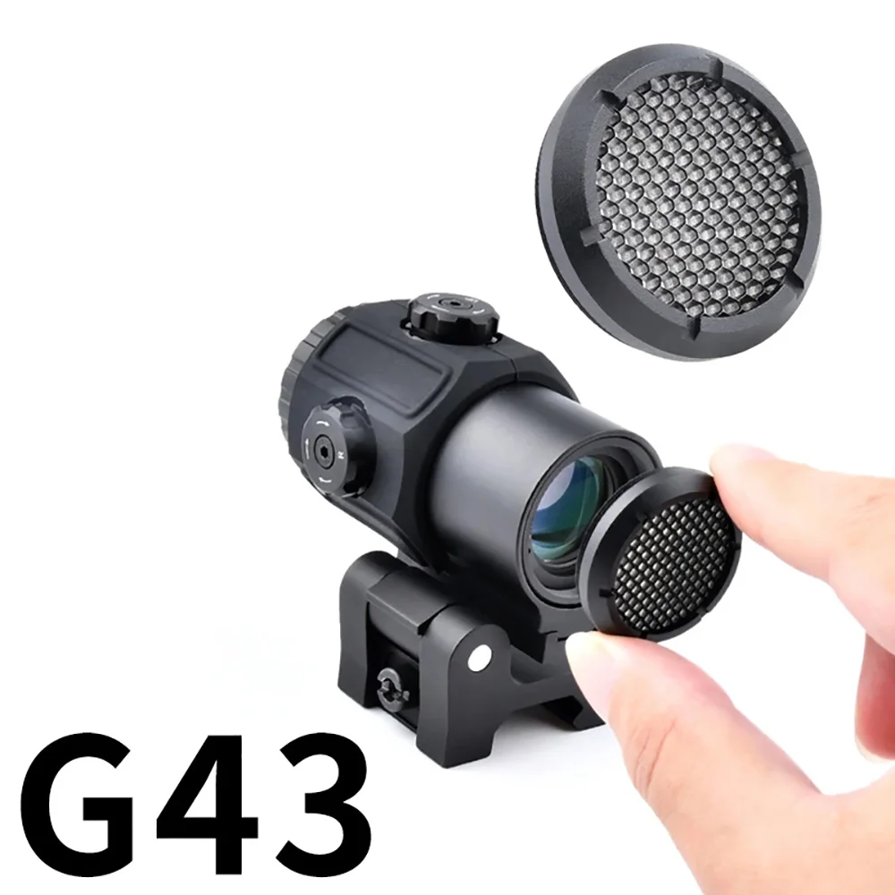 Killflash vision protection cover with threaded internal honeycomb shading attachment for G33 G43 4xFXD T 1 T 2 magnifying glass