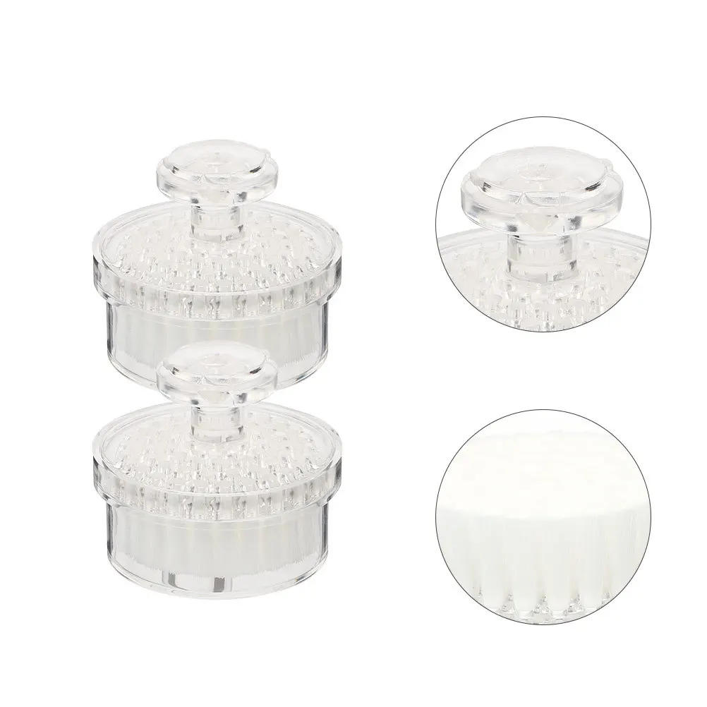 2 stks Gezichtsreinigingsborstel Premium Pp Materiaal Diepe Porie Reiniging Exfoliërende Gezicht Huidverzorging Tool Draagbare Handmatige Wassen Gezicht