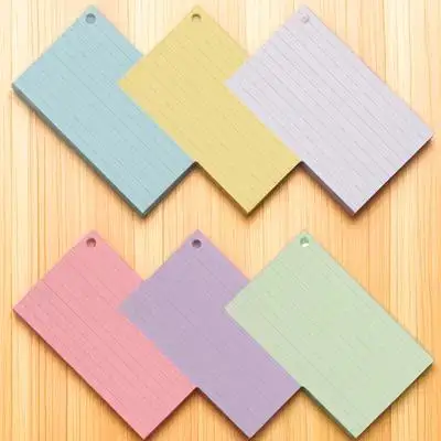 1 مجموعة فلاش فارغة قبل ثقب لكمات المحمولة مذكرة دفاتر لدراسة مكتب لتقوم بها بنفسك بطاقات مؤشر التعلم ورقة بيضاء سميكة بسيطة