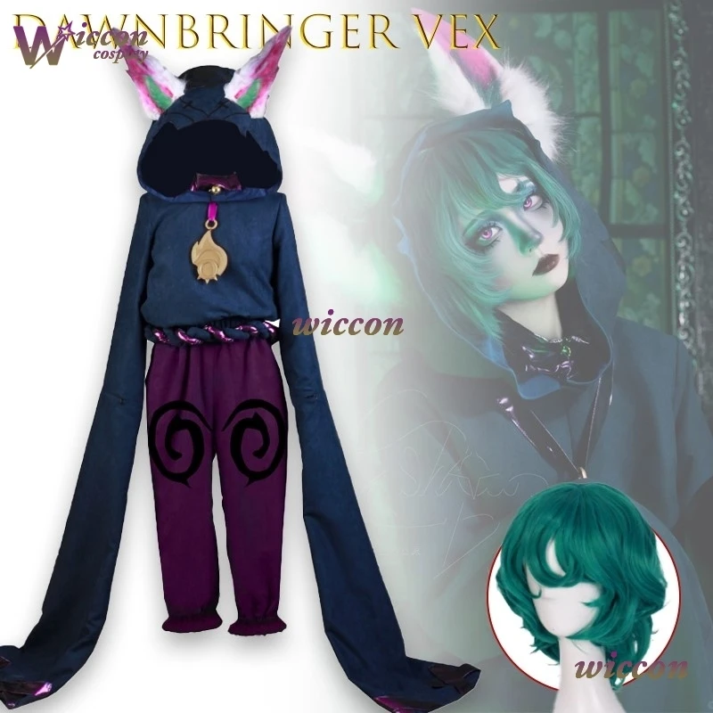 

BAI/ Agame Dawnbringer Vex Cosplay Costume Wig Halloween Outfit High Quality Party Costumes Full Set Halloween Shoe Kawaii Cos