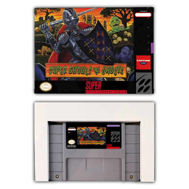 خرطوشة ألعاب الفيديو مع صندوق لsnes ، خرطوشة ألعاب الفيديو 16 بت ، ألعاب سوبر غيس ، الأوروبي ، بال ، الولايات المتحدة الأمريكية ، ntsc