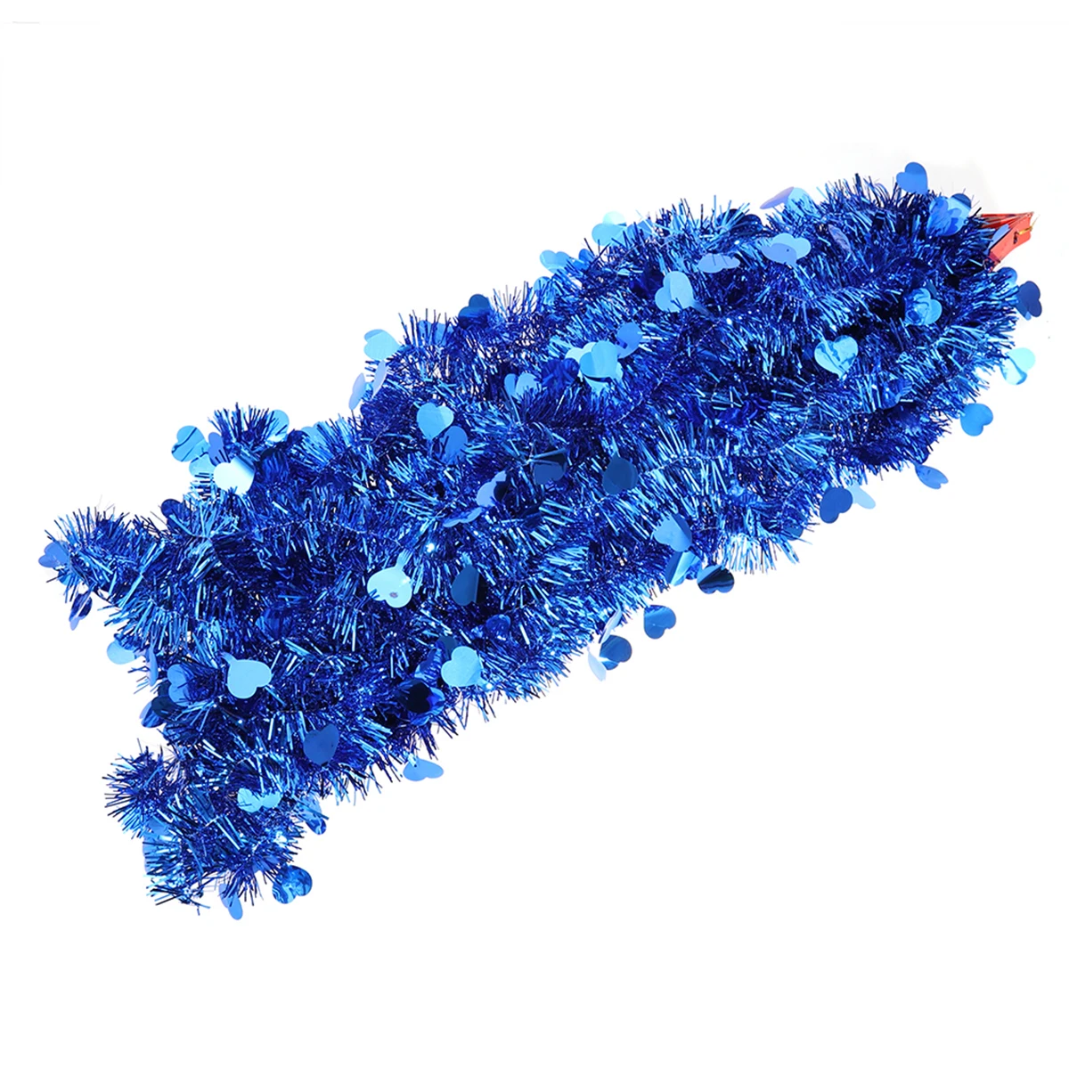 

10pcs Foil Garland Decoration Metallic Tinsel Garland Sparkling Festival Party Wedding Christmas Hanging Decorations Blue