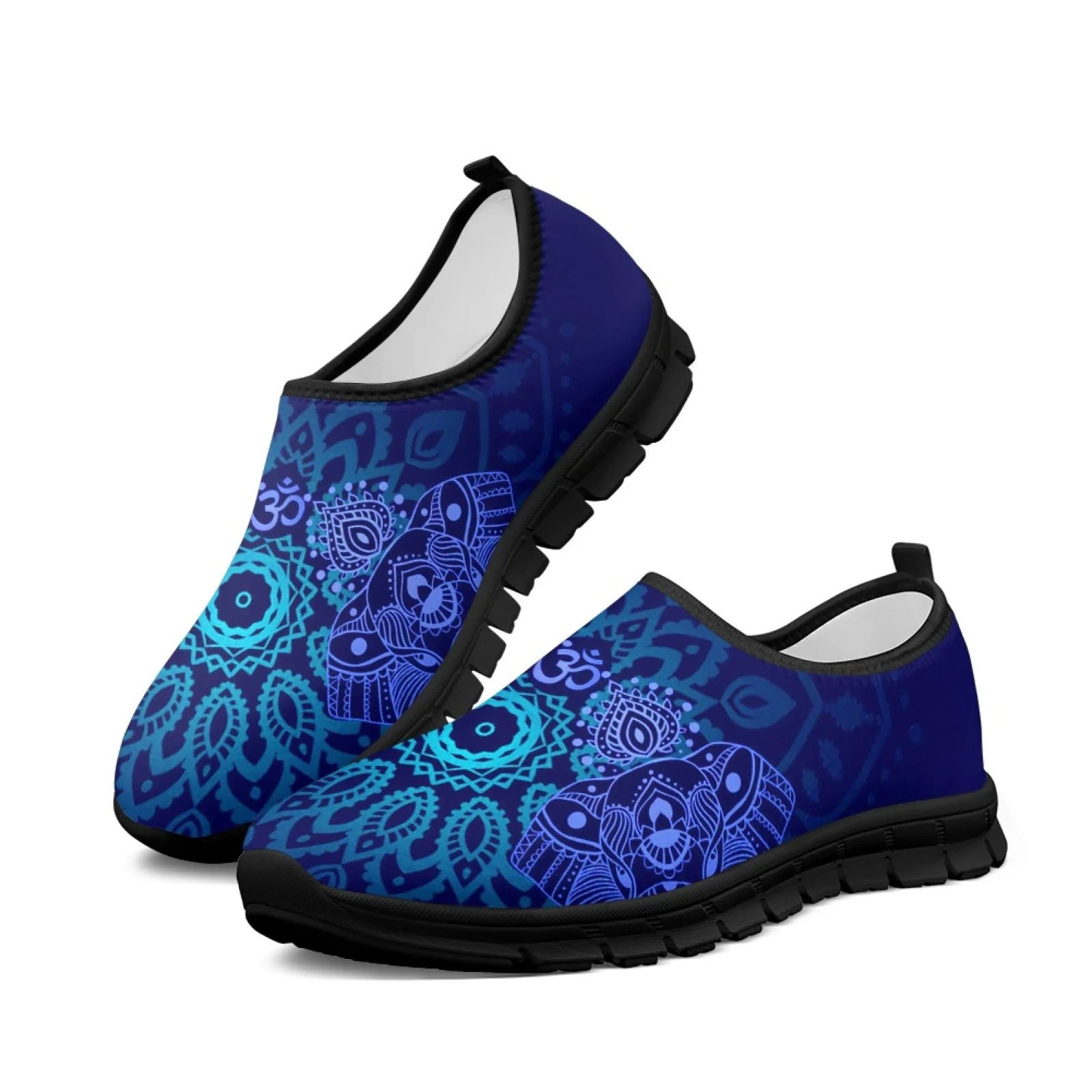 Mandala Dragonfly Art Ladies Sneakers Mesh Gym Trainer Women Loafers Slip On Flats Large Size Beach Sport Low-cut Casual Shoes