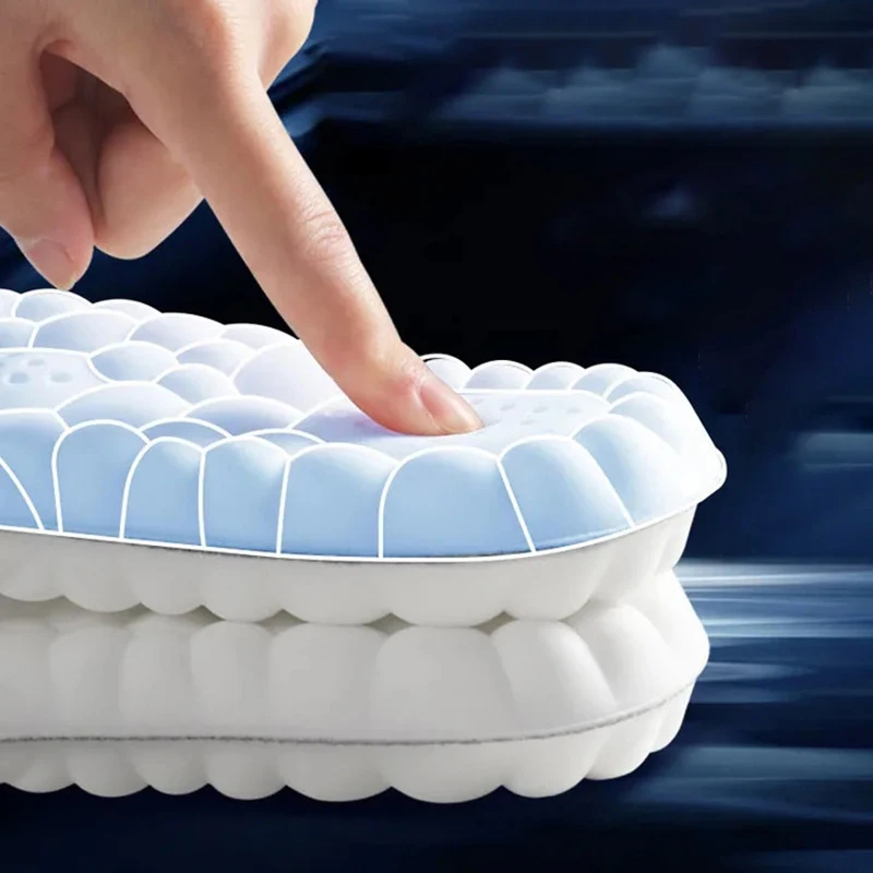 Semelles intérieures de Sport en Latex, coussinets de chaussures souples à haute élasticité, orthopédiques, respirantes, déodorantes, coussin d'absorption des chocs, Support de voûte plantaire