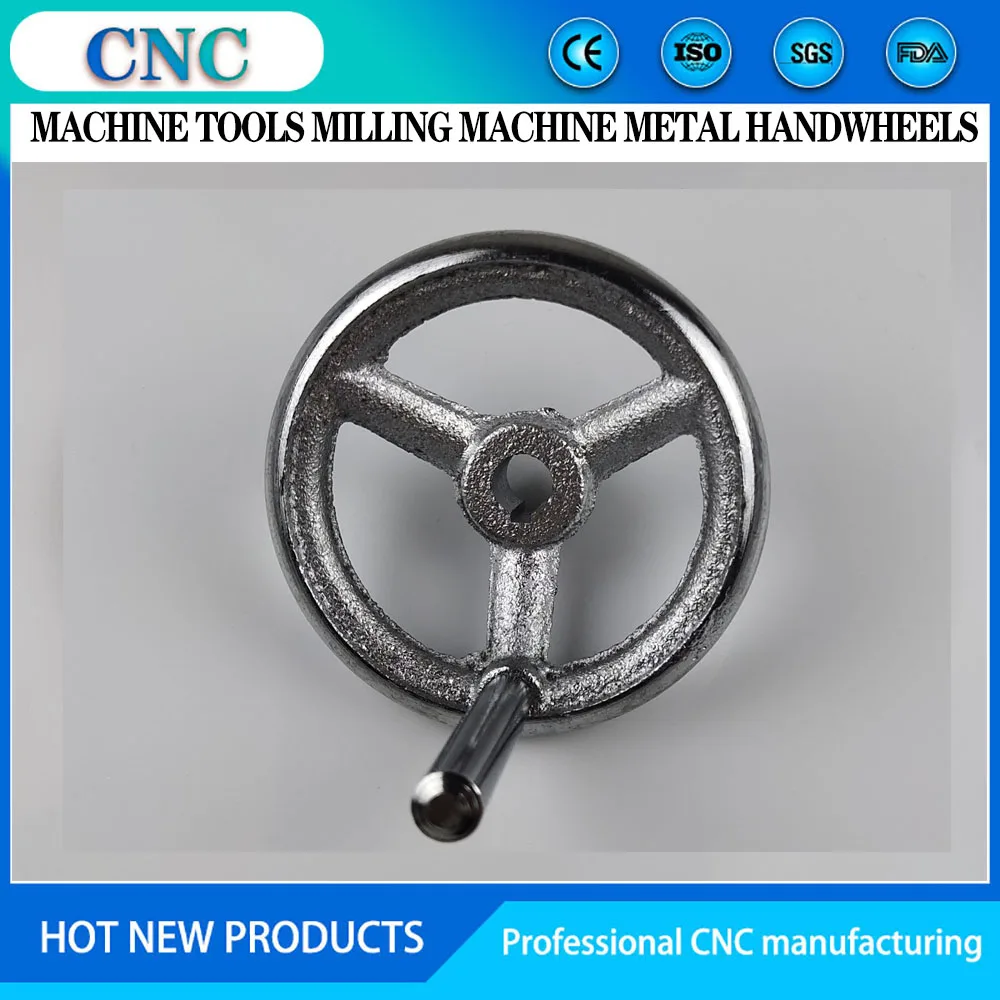 Metal handwheel milling machine CNC lathe 3D printer spoke handwheel wavy wheel bakelite three-wheel handwheel cast iron chrome