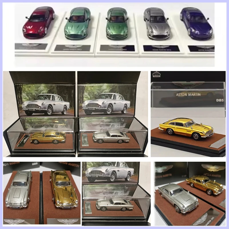 

Литой под давлением масштаб 1:64 Aston's DB5/DB12, имитация сплава, модель автомобиля, статическая коллекция, украшенный сувенир, подарок, хобби и игрушки