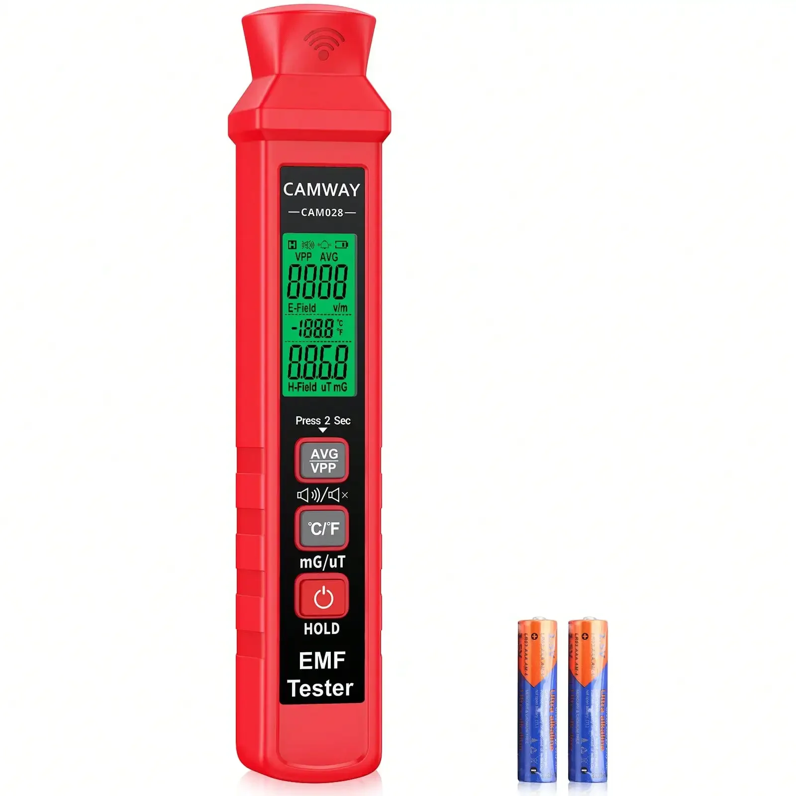 

EMF Meter Digital Electromagnetic Field Radiation Detector Handheld LCD Tester Paranormal Equipment with Sound and Light Alarms