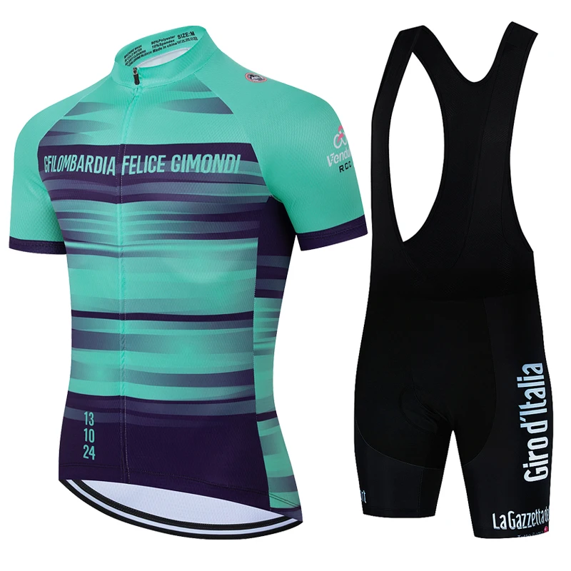 

Giro Pro Team Cycling Jersey Set Summer Cycling Clothing MTB Bike Clothes Uniform Maillot Ropa Ciclismo Man Cycling Bicycle Suit