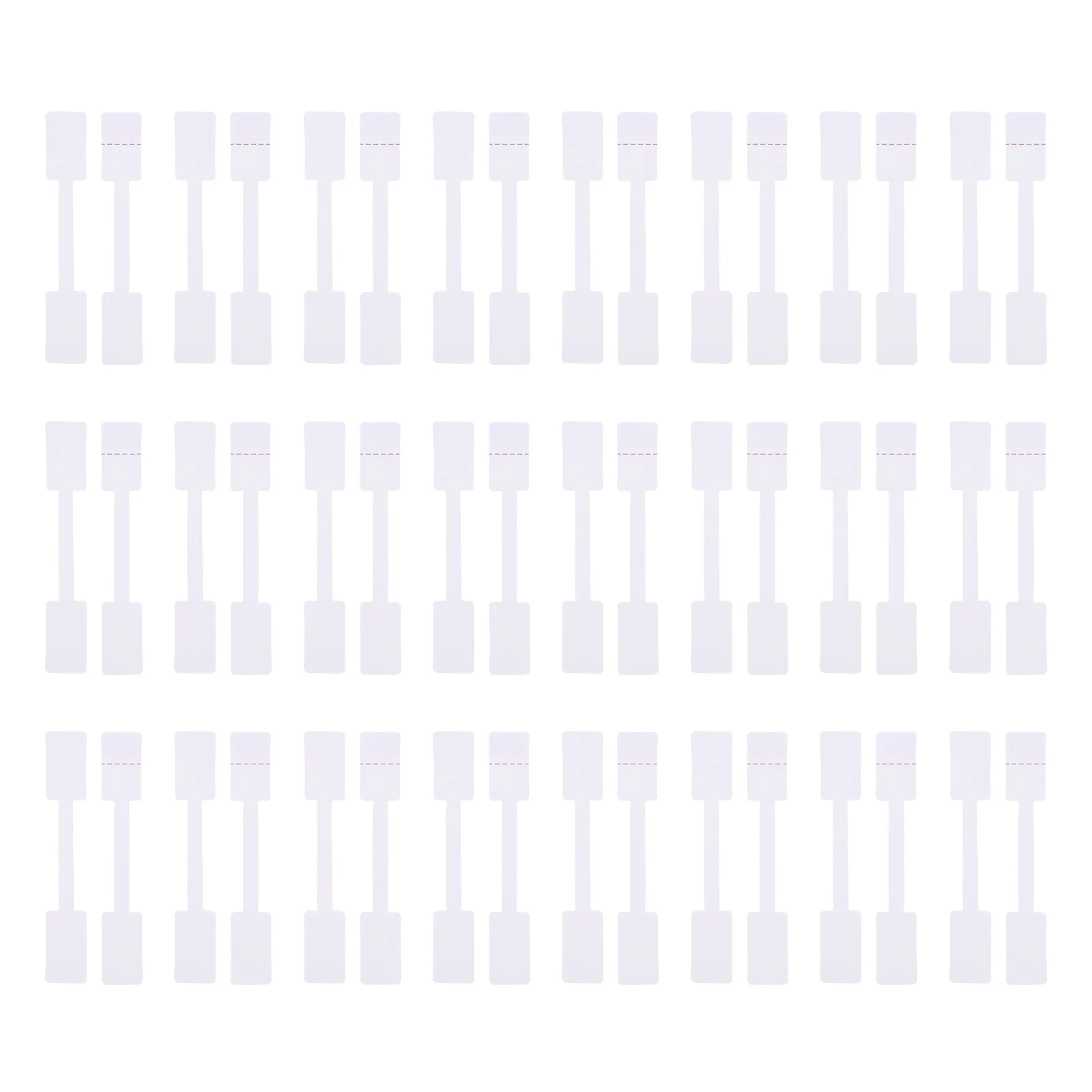 

200Pcs Jewelry Price Tags Square Paper Labels Durable Adhesive Handwriting Blank Price Tags for Rings Necklaces Bracelets