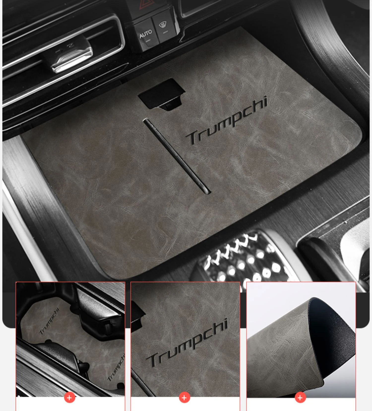 For Trumpchi GAC GS8 2nd Gen 2024 2023 Car Styling Non-Slip Mat Door Groove Pad PU Leather Gate Slot Cup Cushion Accessories