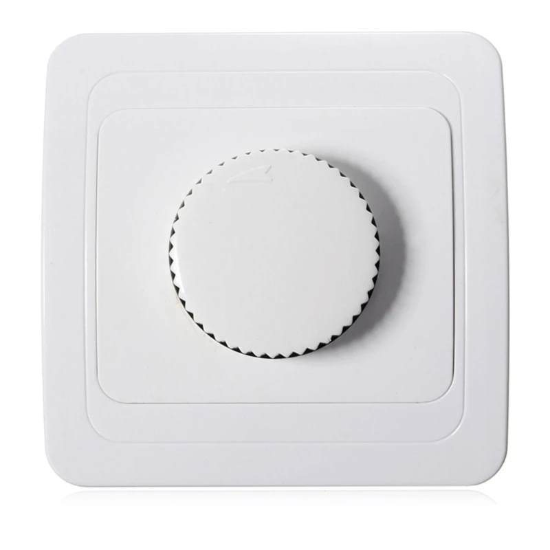 Dimming Power Supply Rotarys Trailing-Edges Dimmer Switches Dimmer Knob Switches for Dimmable Incandescent White Plate Dropship