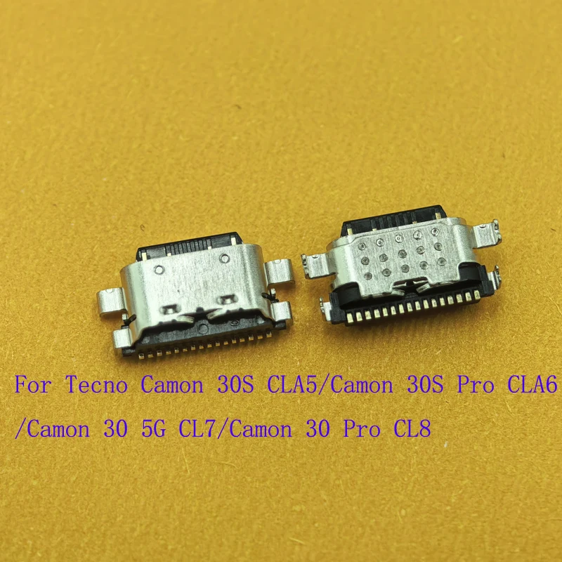 10-50Pcs Type C Charger Dock Port Charging Connector Plug Usb For Tecno Camon 30 5G 30S Pro Camon30 Camon30S CL8  CLA5 CLA6 CL7