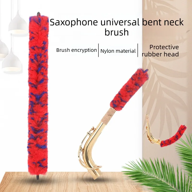 1 Stück Saxophon-Reinigungsbürste für Hals und Tragrohr – für Sopran-, Alt- und Tenorsaxophone