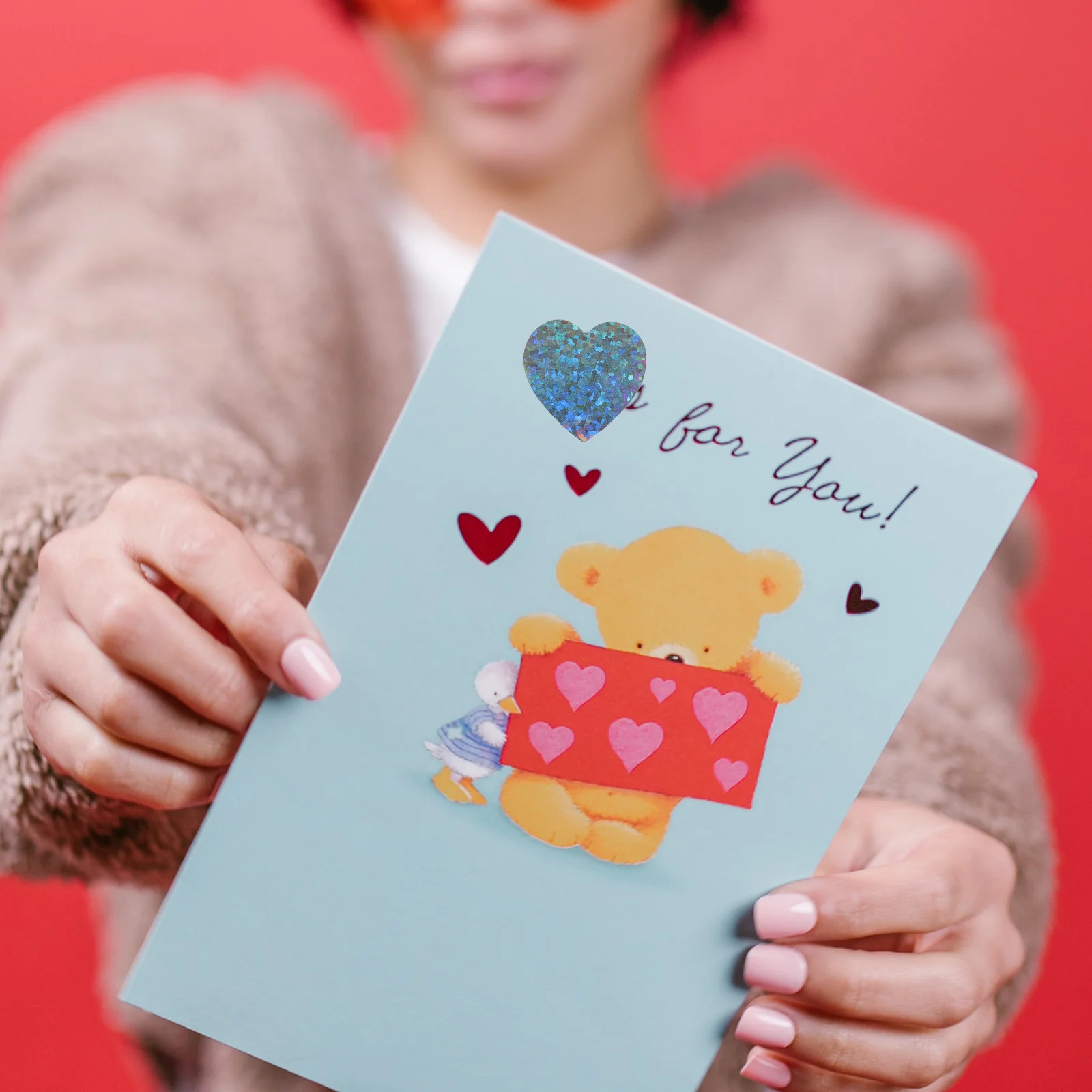 

3pcs 3 Rolls Heart Shiny Diy Sealing Stickers For Gift Wrapping Kraft Tags Present Packaging Label Scrapbook Stickers