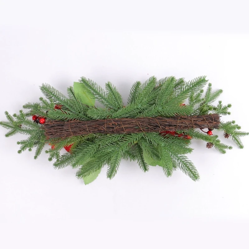 Seasonal Artificial Yuletide Garlands Seasonal Berries Garlands with Flower and Pine for Yuletide Home Embellishment