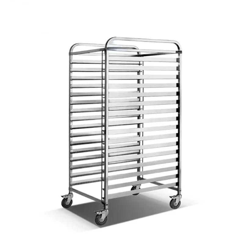 Stainless Steel Commercial Catering Food Bread Bakery Tray Trolley Cart