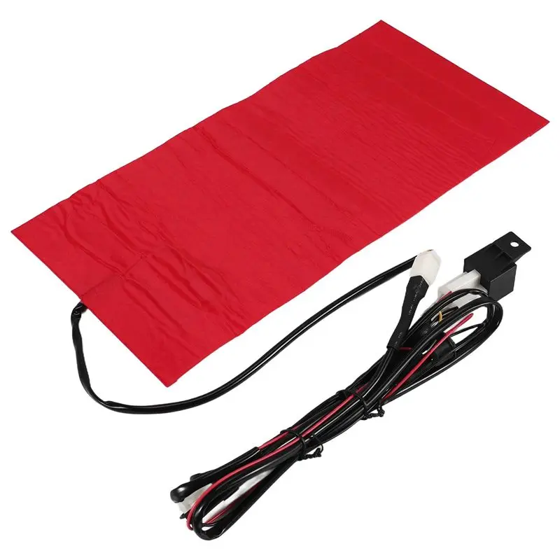 25W 12V Universal Motorcycle ATV Seat Heated Cushion Winter Warmer Waterproof Pad Heating Pad Mat