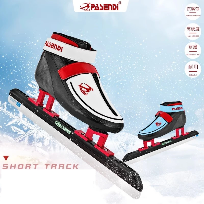 

Pasendi Heat Moldable Short Track Ice Skates Men Women Inline Speed Racing Skating Shoes Shorttrack 350 380 410 430 Ice Blade