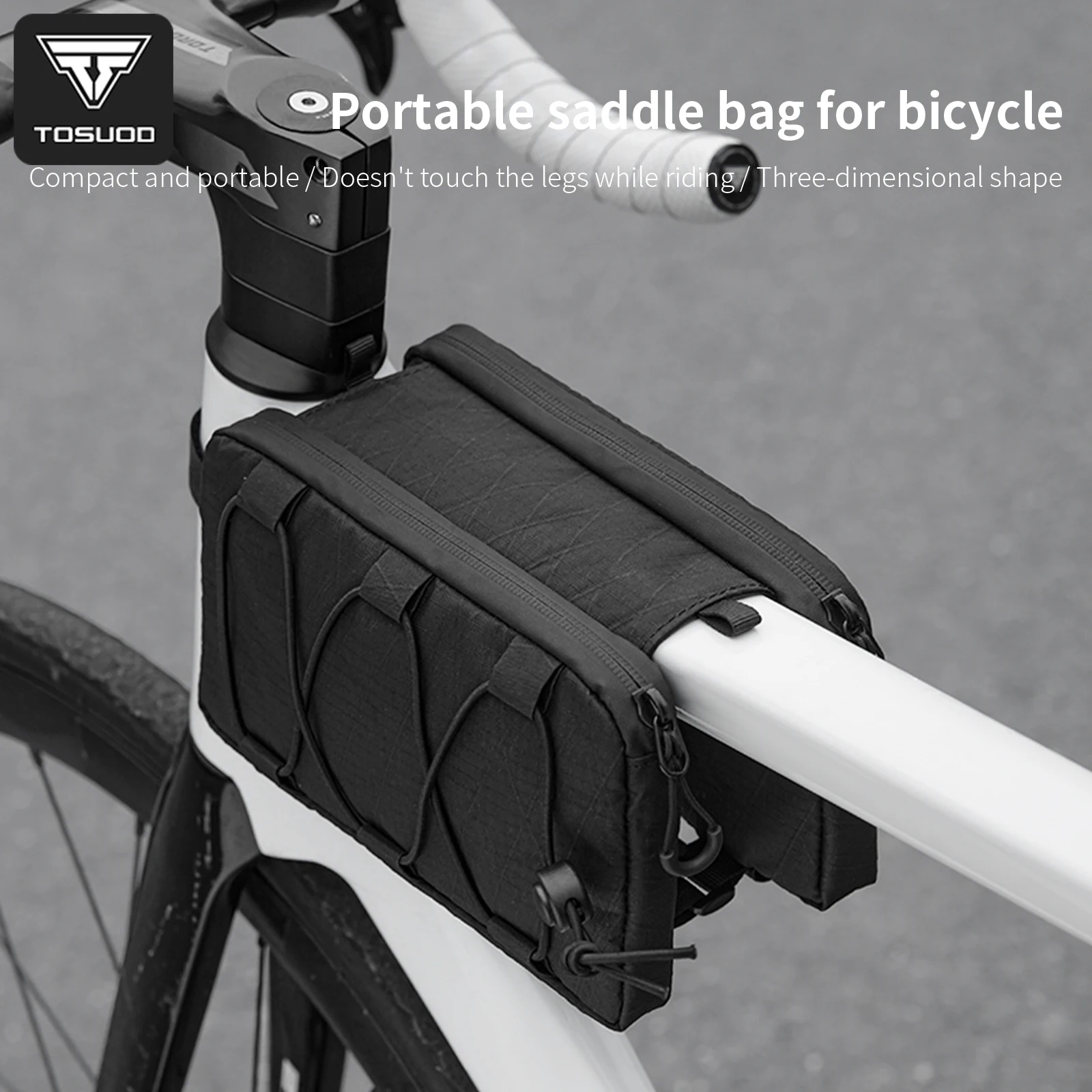 

TOSUOD Bicycle Bag Portable Frame Front Top Tube Double Sided Bike Bag for MTB Road Bag Outdoor Cycling Accessories