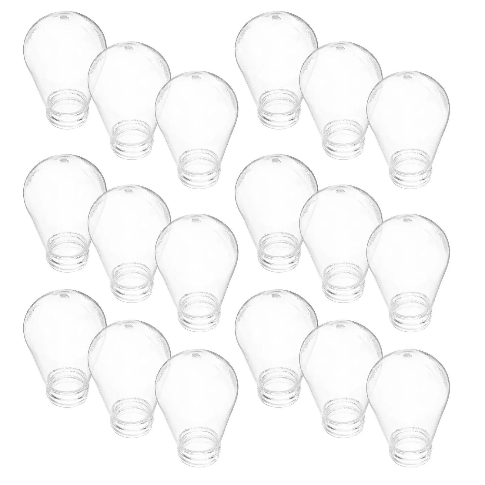 30Pcs Clear Plastic Light Bulb Covers Pear Shape Lamp Shade Replacement Shells for String Lights Light Diffuser Protectors