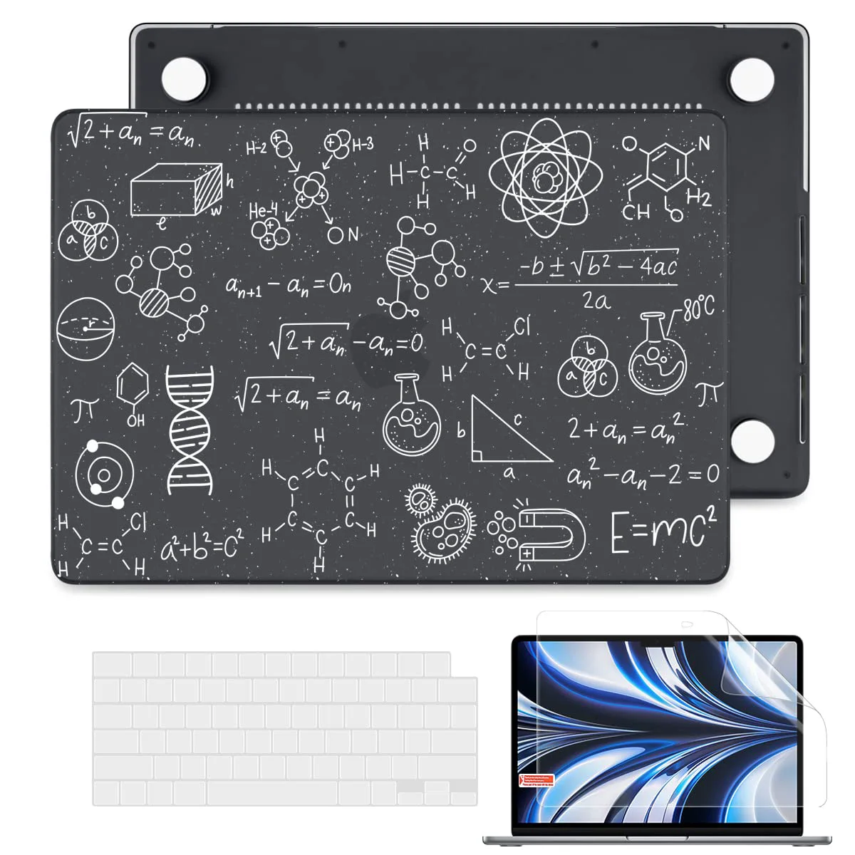 Caixa do portátil para o ar do MacBook 15, 13 M2, 2022, 2023, A2941, A2681, pro 14, 16, 2023, M3, A2918, A2992, A2991, ar 13, M1, a2337 Pro, 13 em